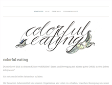 Tablet Screenshot of colorfuleating.com